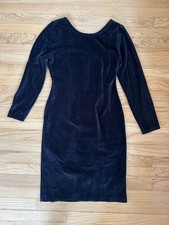 J.Crew Italian Black Velvet Hathaway Dress X Mario Bellucci NWT SZ 10