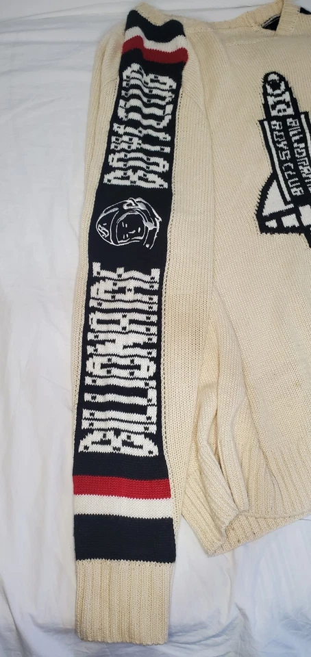 BILLIONAIRE BOYS CLUB Space Knitwear/Sweater XL, Cream White. Rare Color Sweater - Image 4 of 4