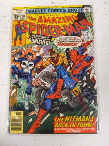 Amazing Spider-Man #174 Marvel Comics 1977 Punisher  VF