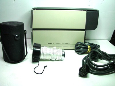 Vintage Sony AVC-3200 Video Camera With Original Case, Lens F= 16