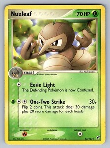 Nuzleaf 43/107 EX Deoxys Uncommon Non-Holo