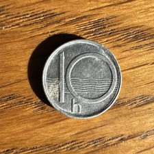 1995 Czech Republic 10 Haleru Coin