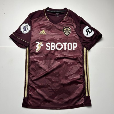 Leeds United FC Soccer Jersey Football 2020-21 Third Kit Maroon Alternate Sz S