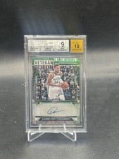 2024 MOSAIC Giannis Antetokounmpo Veteran Ticket Optic Green Prizm Auto /5 Bgs 9