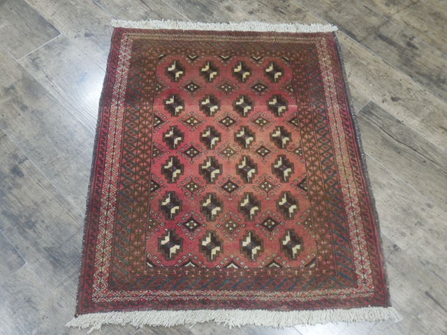 Authentic Vintage Turkish Rug,Geometric Turkish Anatolian Rug 2.4x2.10 Ft