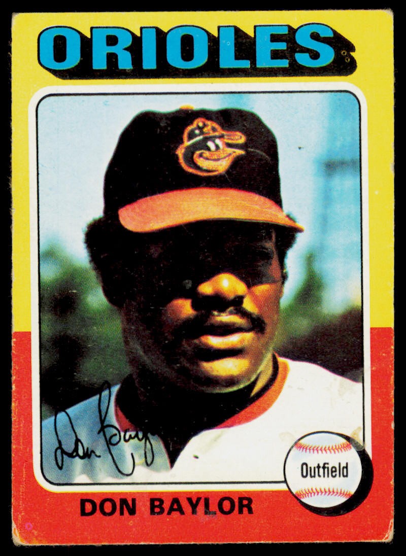 1975 Topps Don Baylor 382 Baltimore Orioles