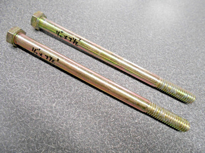 1/2'' x 7-1/2'' Bolt. Grade 8 (Quantity 2) Capscrew Hex Head Bolt. Coarse #13. NOS