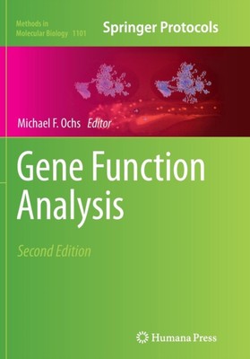 Ochs - Gene Function Analysis - New paperback or softback - 06 - P555z