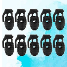 10 Pcs Shape Buckle Plastic Polyester Shoe Clips Shoelace Buckles for