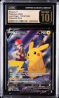 2022 POKEMON LOST ORIGIN CHARACTER RARE #TG16 PIKACHU V CGC 10