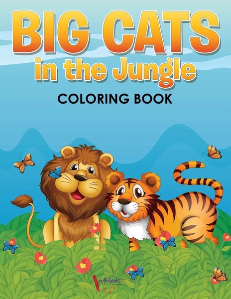 Activibooks for Kids | Big Cats In The Jungle Coloring Book | Taschenbuch (2016)-image
