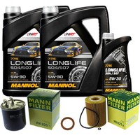 Inspektionspaket 11L Mannol Longlife 5W-30 FüR Mercedes W639 3.0 122 X204 320