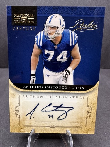 Anthony Castonzo [Autograph Century Gold] #210 2011 Playoff National Treasures card
