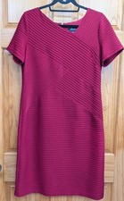 R&M Richards 14 Made in USA Back Zipper Fully Lined Short Sleeves Stretch Dress
