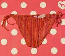 Victoria s Secret Pink 04 Rare Y2K side tie mesh string bikini Panty M/L Vtg