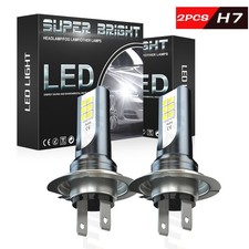 2pcs H7 Led Headlight Bulbs Kit High Low Beam For Mazda Protege5 2002 2003