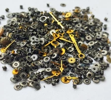 Tiny Watch Gears & Hands 7g – Steampunk Clock Parts for Jewelry Making, Crafts