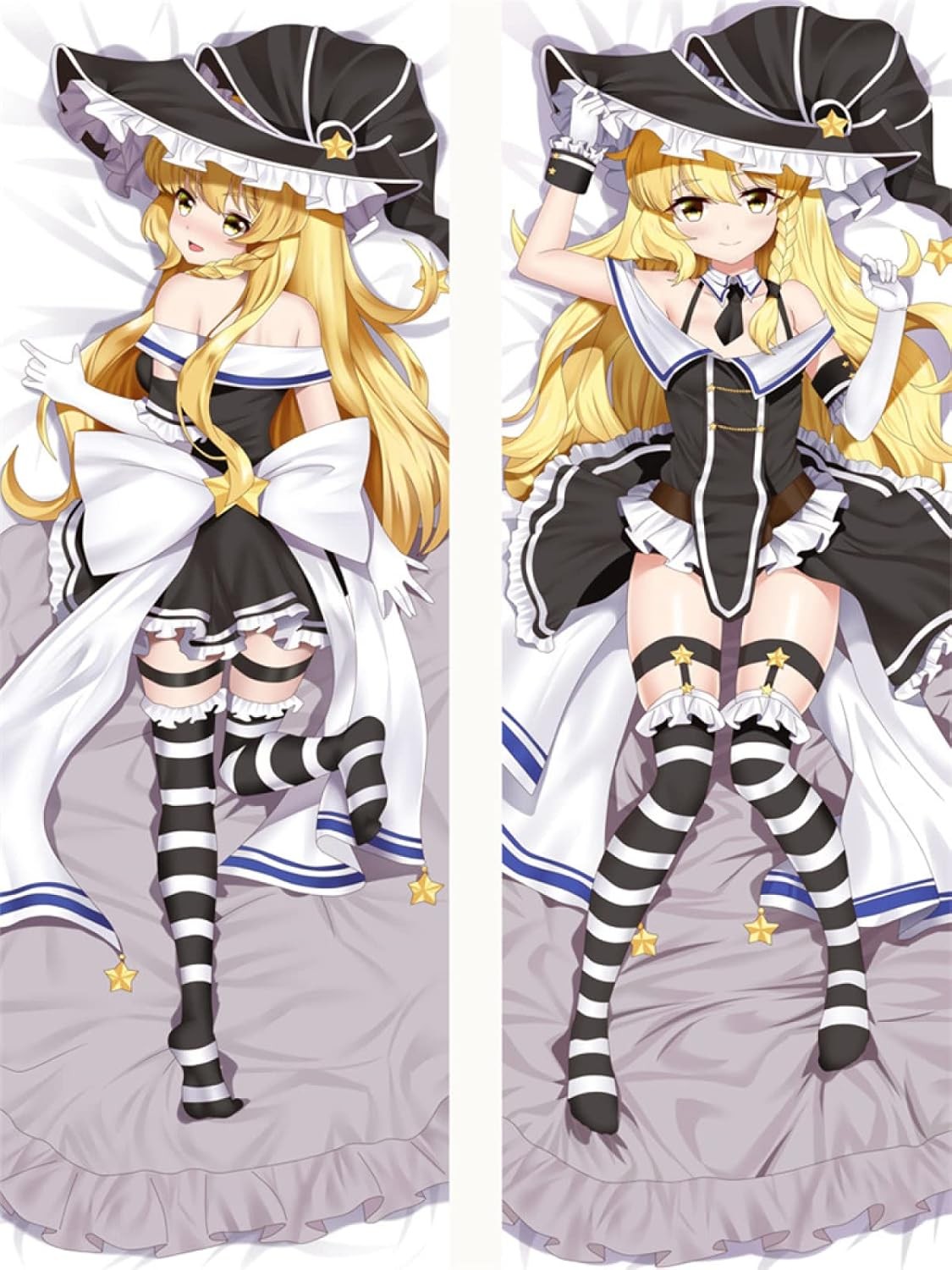 Dakimakura Kirisame Marisa Touhou Proyecto Anime Funda de Almohada Sexy Niña Hágalo Usted Mismo Personalizado