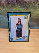 2025 Panini Donruss WNBA Ajsa Sivka #93 Rated Rookie Green Holo Laser