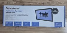 TV Mounting Bracket Sandstrom Full Motion SFML16 TV 37-75"Black See description 