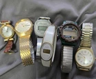 Lot of Vintage Watchs As-Is Parts Or Repair