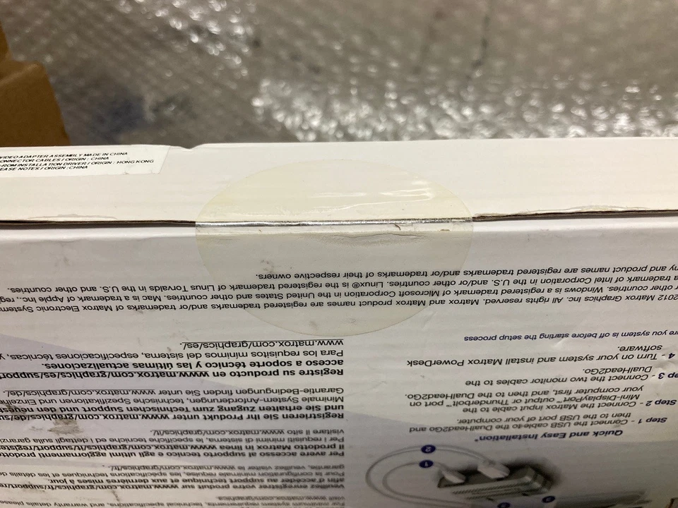 Matrox Graphics DualHead2Go DP Edition DisplayPort Interface D2G-DP-MIF New - Image 2 of 4