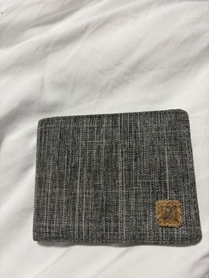 Lanyani Minimalist Fabric Wallet Bifold RFID Blocking black 