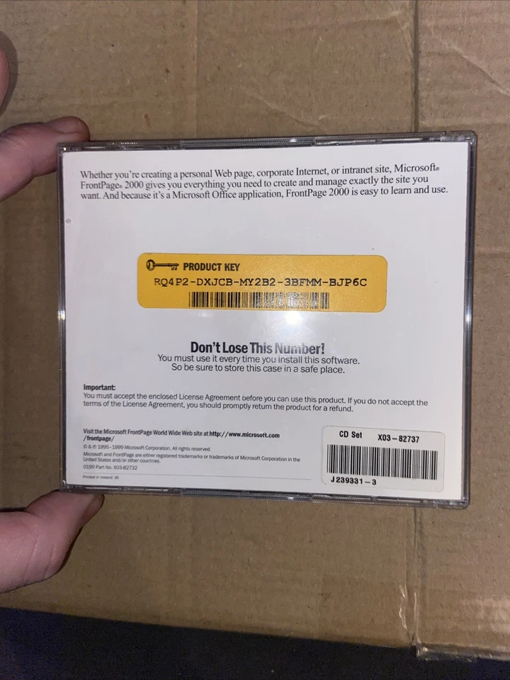 Microsoft Front Page 2000 (CD) for Windows 98 NT | Web Design Tool - Image 2 of 4