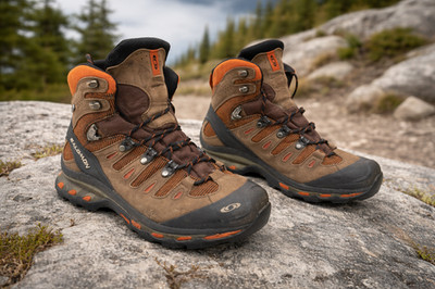 Salomon Quest 4D GTX Mens Backpacking Hiking Boots US 8 EU 41 1/3 GORPCORE Water