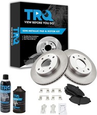 Elantra Brake Pad Vented Rotor Kit DOT 3/4 Semi-Metallic, Direct Fit, Easy