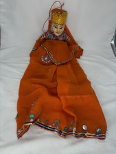 Vintage Indian Hindu Doll w/Traditional Dress 26" Unbranded beautiful authentic