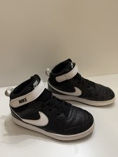 Little Kid's Nike Court Borough Mid 2 Black/White CD7783 010 Size 2