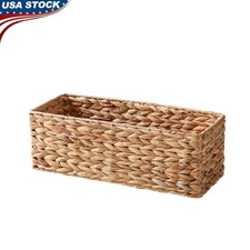 Hyacinth Organizer Basket Storage Basket Stackable Decorative Bin Home New