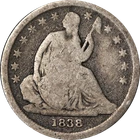 1838-P Seated Liberty Dime