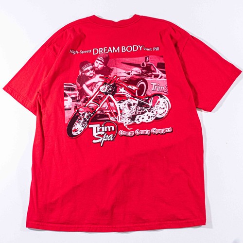 Vintage Trimspa Orange County Choppers Shirt XL OCC Motorcycle Y2K Biker Promo
