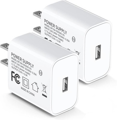 5V 2A Power Adapter UL Certified, USB Wall Charger 2-Pack   Fast Charging... 