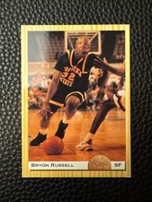 Classic Games 1993-94 Draft Picks Bryon Russell Gold #65 Strong Forward 