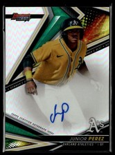 2022 Bowman's Best #B22-JPER Junior Perez Best of 2022 Autographs Refractor