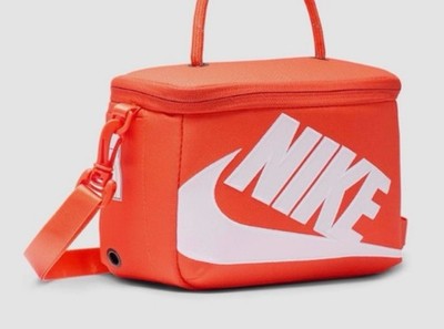Nike Women s Mini Shoebox Crossbody Bag (3L) Orange/White New