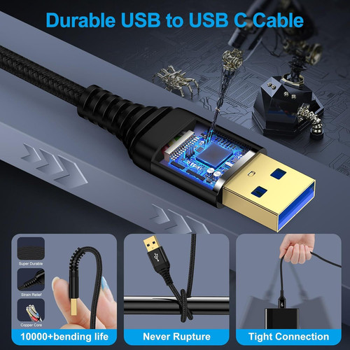 USB to Cable 3 ft, 2Pack USB3.0 Male A A Double Side USBCord...