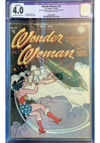 Wonder Woman #32 (1948) CGC Restored 4.0 OW/W – H.G. Peter – Golden Age DC