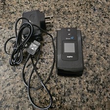 Vintage Black Sanyo Katana II Flip Phone Cellular W/ Charger And Original Box