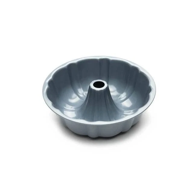 Fox Run Fluted Cake Pan with Center Tube, Preferred Non-Stick, 8.5-inches