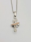 Sterling Silver Pink Enamel Tutu Ballerina Pendant Necklace 16" — photo 5