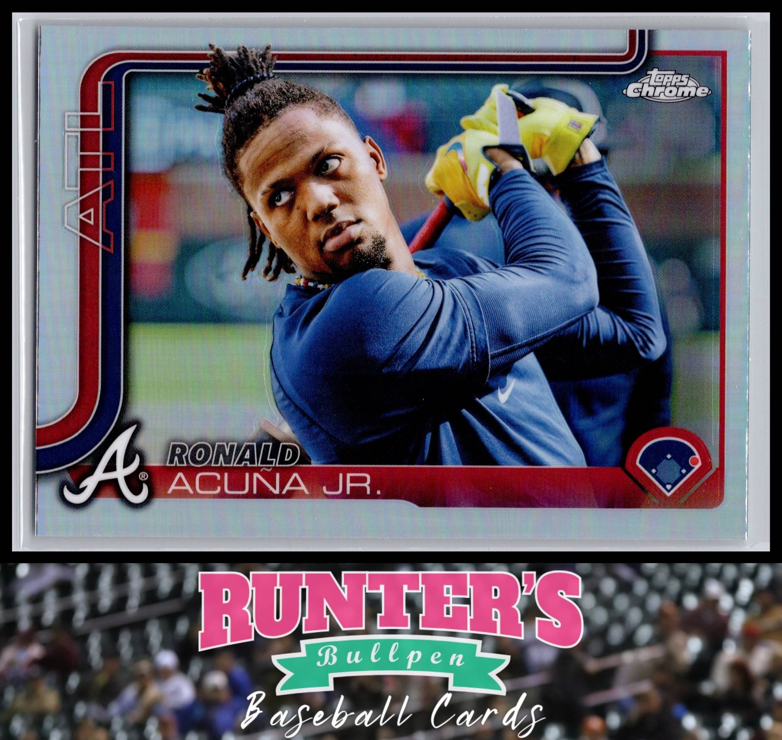 2025 Topps Chrome Image Variation #257 Ronald Acuna Jr. Braves