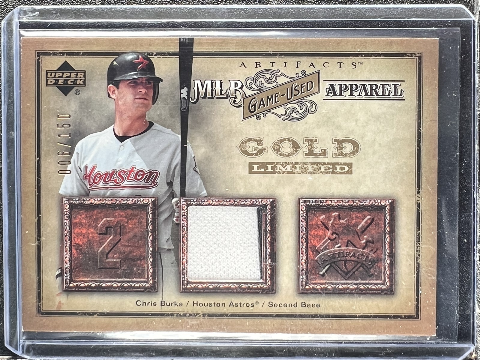 Burke, Chris - 2006 Artifacts - Swatch - 6/150