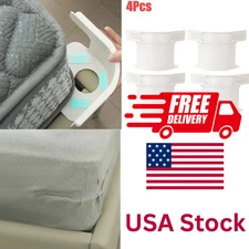 4PCS Lock Sheet Holders Keep Sheets Tight Heavy Duty Straps Fit All Mattresses