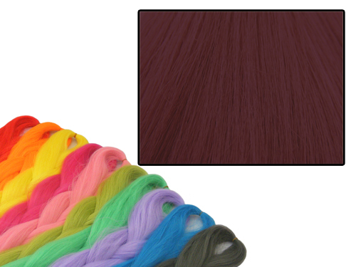CyberloxShop Phantasia Kanekalon Jumbo Braid Persian Plum Red Braiding Hair