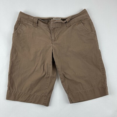 SO Wear it Declare It Womens Juniors Shorts Flat Front Brown Size 11