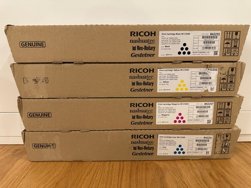 Ricoh ORIGINAL Farbtoner Toner Set IM C3500 C3000 Black Yellow Magenta Cyan
